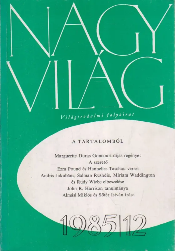 Végkiárusítás Nagyvilág 1985/12.