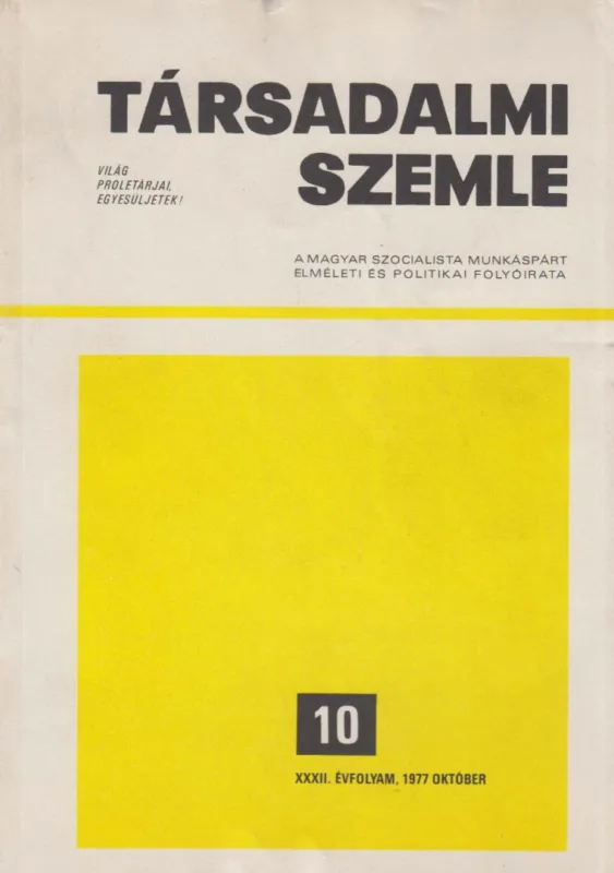 Bestseller Társadalmi Szemle 1977/10.
