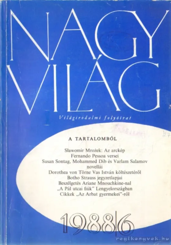 Nagyvilág 1988/6 Utolsó esély