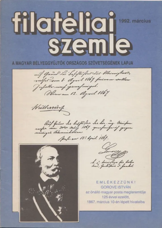 Filatéliai szemle 1992. március Vedd meg most