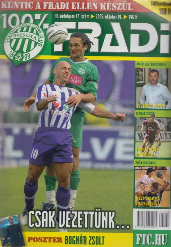 100% Fradi III. évf. 42. szám Különleges ajánlat