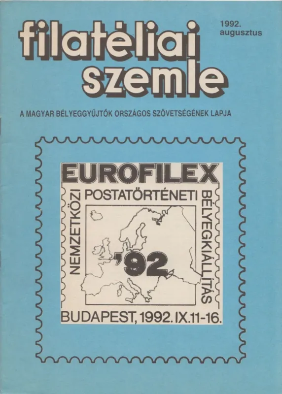 Filatéliai szemle 1992. augusztus Biztonságos fizetés