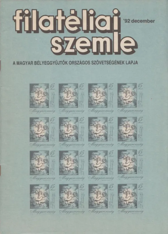 Filatéliai szemle 1992. december Végkiárusítás