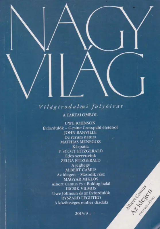 Nagyvilág 2015/9 Végkiárusítás