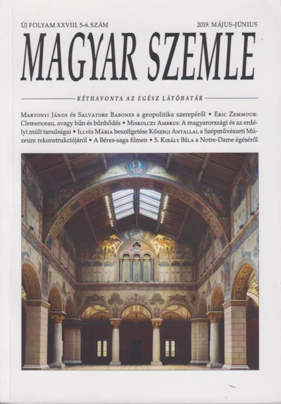 Magyar Szemle 2019. május-június Vedd meg online