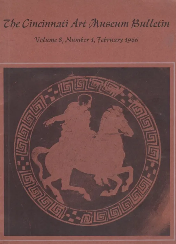 Végkiárusítás The Cincinnati Art Museum Bulletin 1966 Volume 8, Number 1