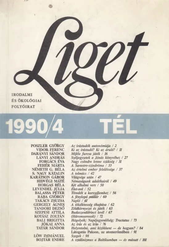 Liget 1990/4 Tél Outlet