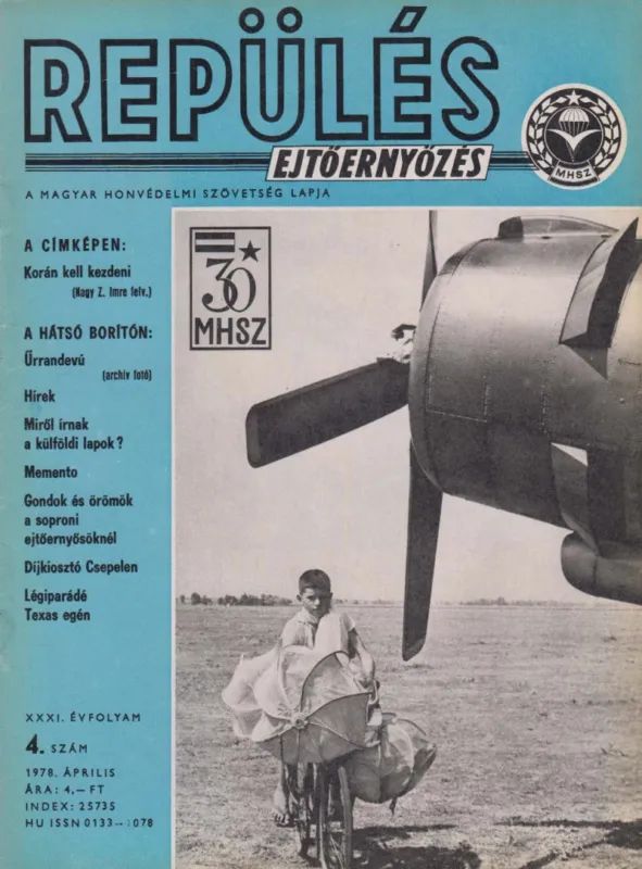 Repülés-ejtőernyőzés 1978. április Biztonságos fizetés