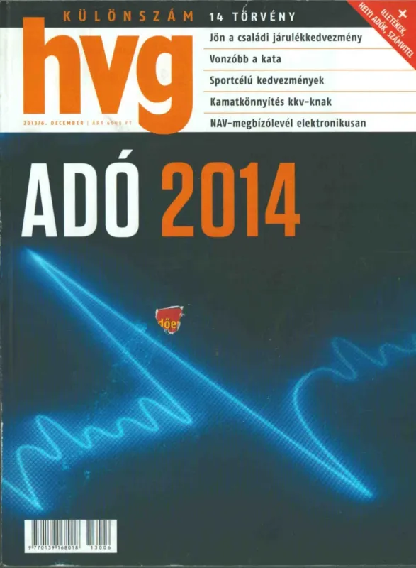 HVG 2016/6. KÜLÖNSZÁM - Adó 2014 Legkelendőbb