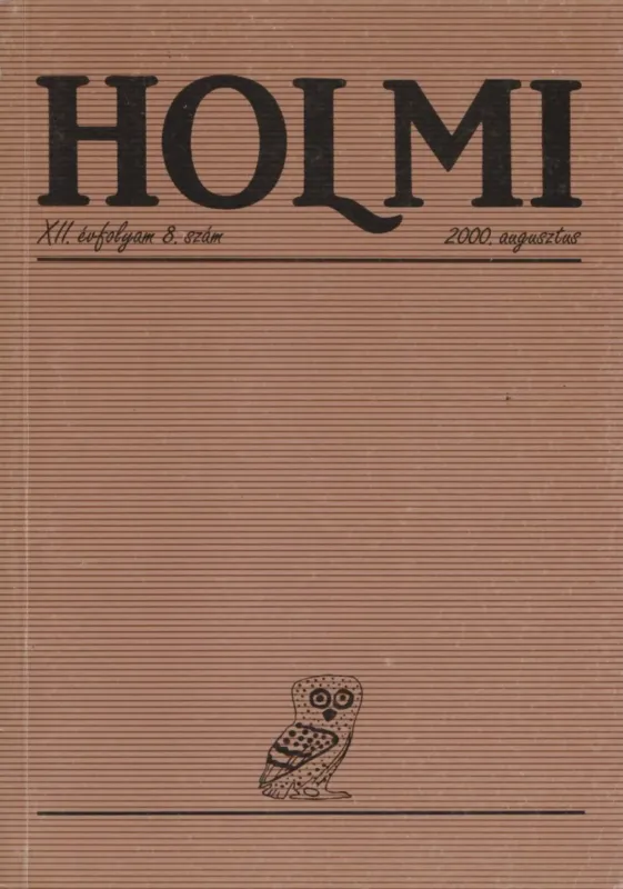 HOLMI 2000. augusztus Azonnal elérhető