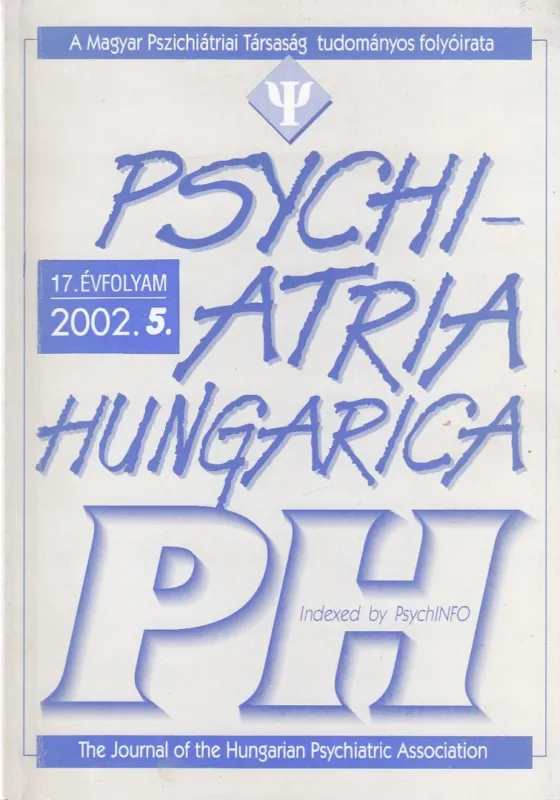 Psychiatria Hungarica 2002/5 Különleges ajánlat