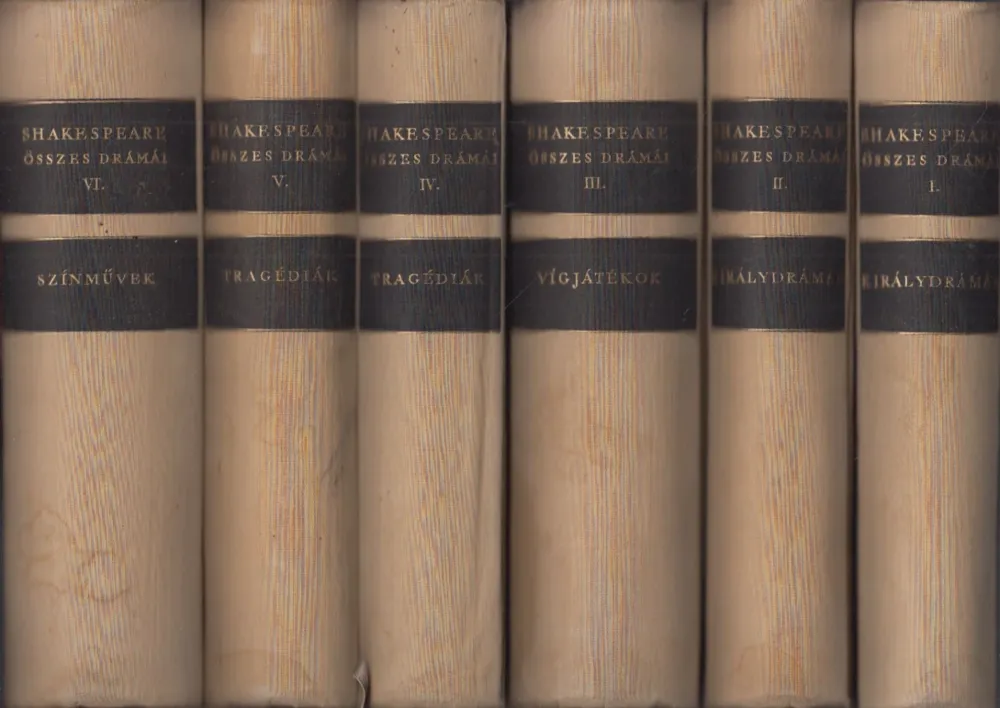 Shakespeare összes drámái I-VI. Exkluzív ajánlat