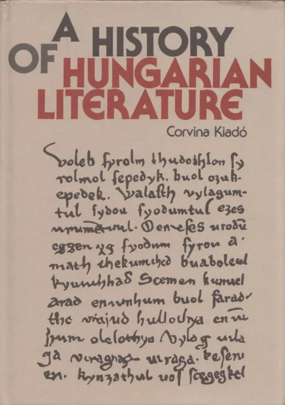 Kiárusítás A History of Hungarian Literature