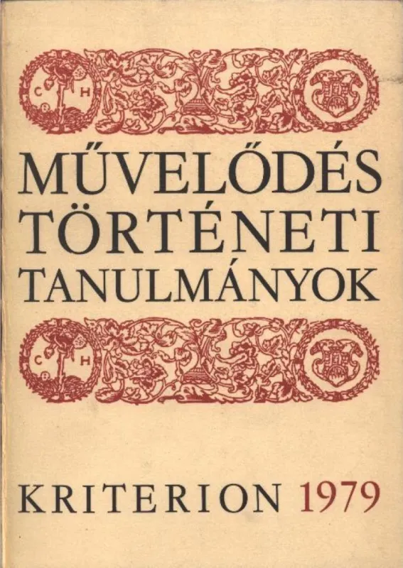 Olcsóbb Művelődéstörténeti tanulmányok