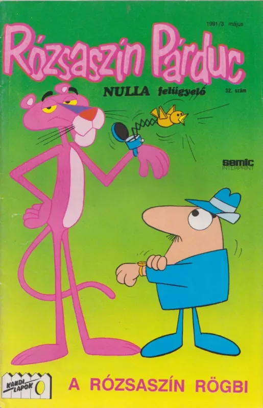 Rózsaszín Párduc 32. szám 1991/3. május Bestseller