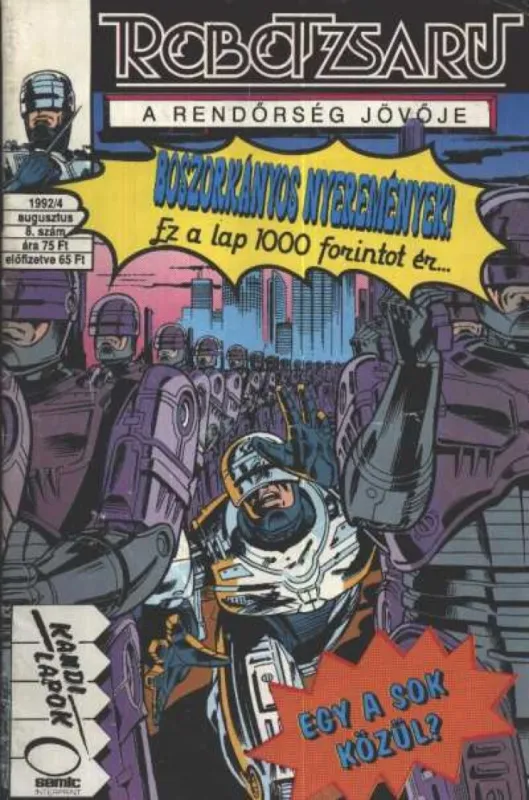 Robotzsaru 1992/4. 8. szám Csak ma