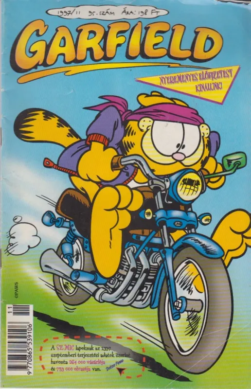 Garfield 1997/11. 95. szám Kedvezmény