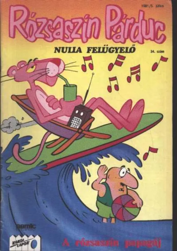 Biztonságos fizetés Rózsaszín Párduc 34. szám 1991/5.