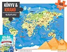Világatlasz - Könyv és kirakó Alacsony ár