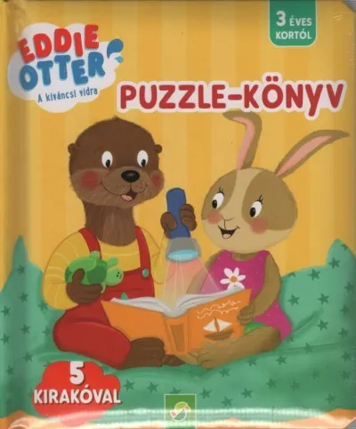 Akció Eddie Otter - A kiváncsi vidra: Puzzle-könyv - 5 kirakóval