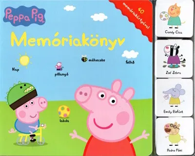 Peppa Malac: Memóriakönyv - 40 memóriakártyával Korlátozott ajánlat
